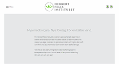 Desktop Screenshot of herbertfelixinstitutet.se