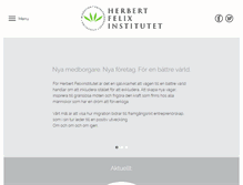 Tablet Screenshot of herbertfelixinstitutet.se